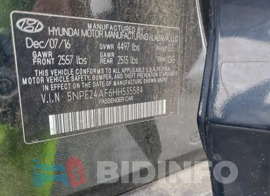5NPE24AF6HH535584 Photo# 12