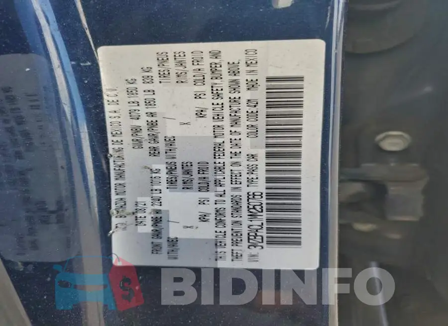 3MZBPACL1MM250766 Photo# 12