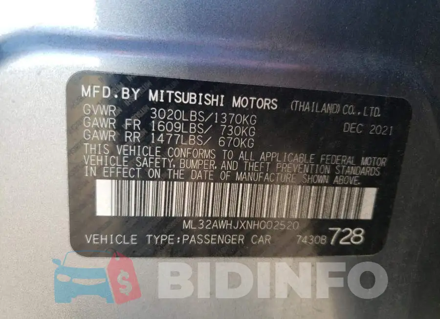 ML32AWHJXNH002520 Photo# 13