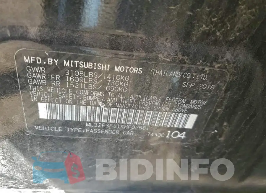 ML32F3FJ1KHF02681 Photo# 12