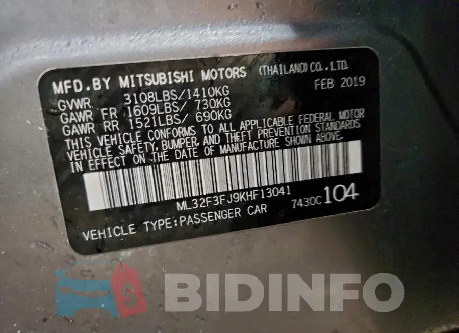 ML32F3FJ9KHF13041 Photo# 12