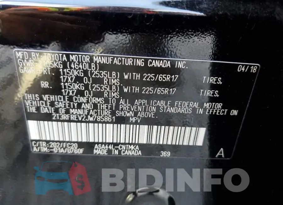 2T3RFREV2JW785861 Photo# 13