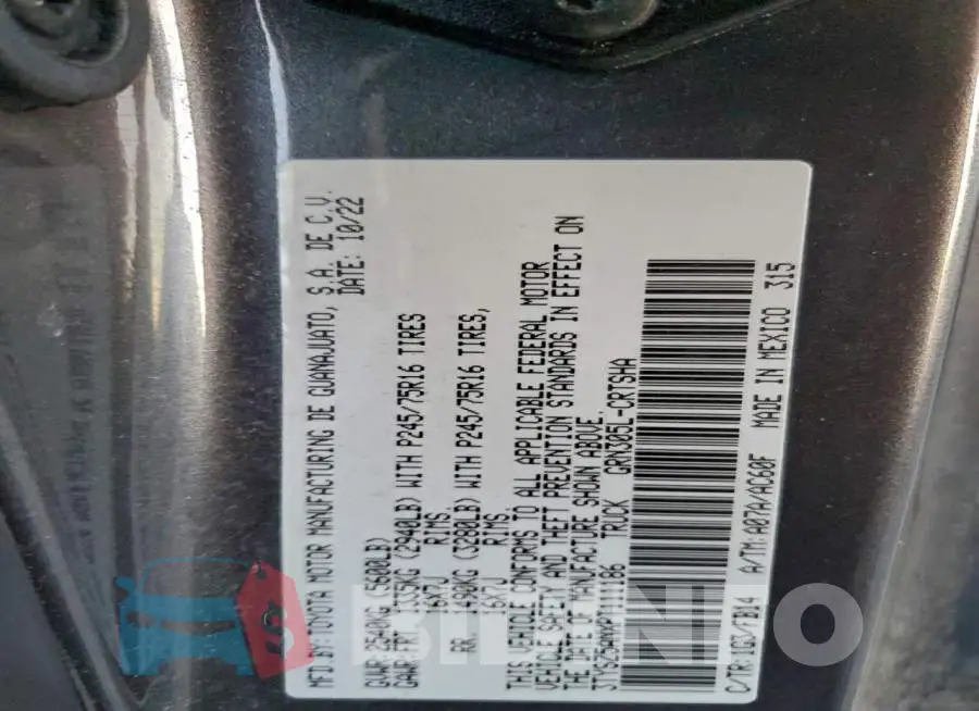 3TYSZ5ANXPT111186 Photo# 12