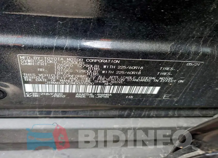 JTMAB3FV2MD037620 Photo# 13