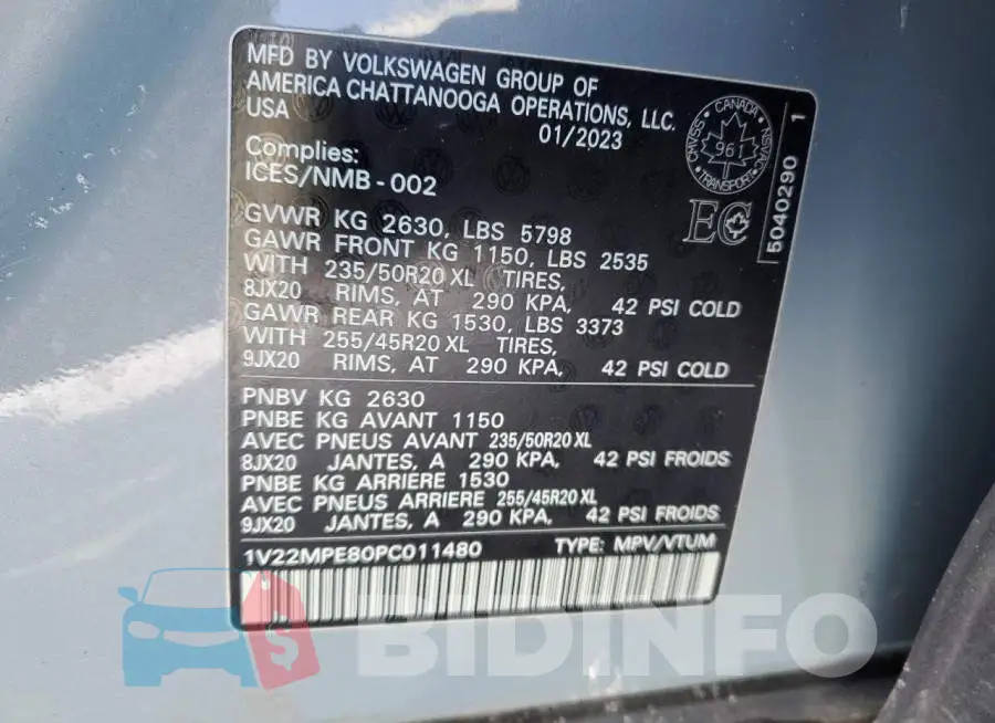 1V22MPE80PC011480 Photo# 13
