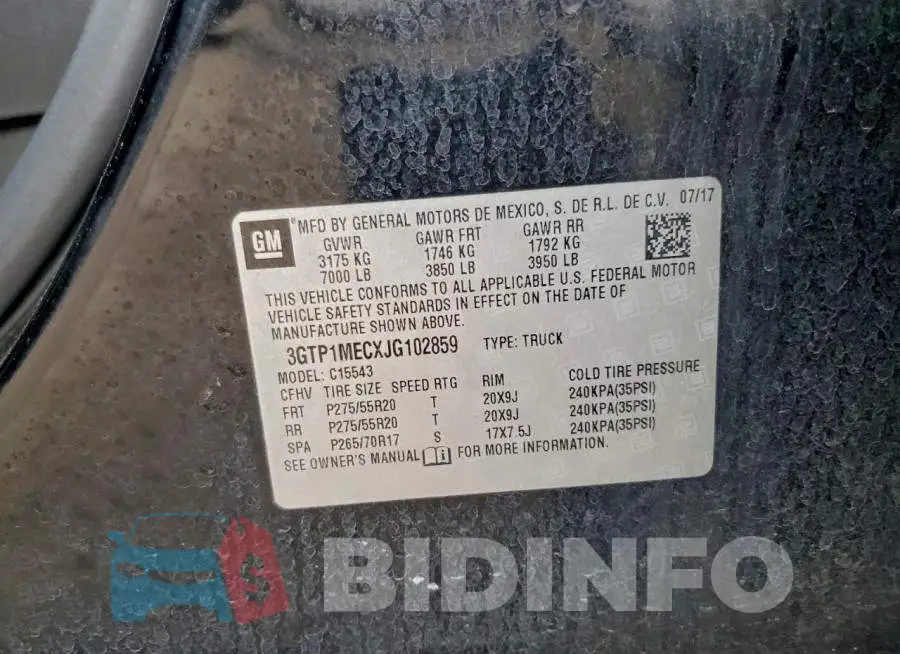 3GTP1MECXJG102859 Photo# 12