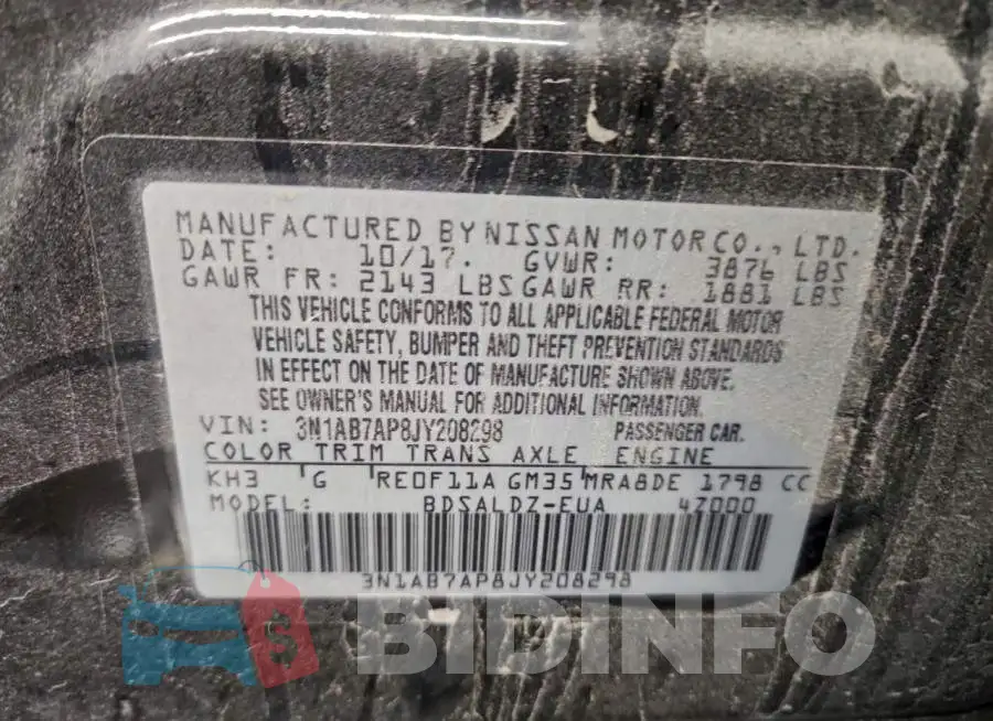 3N1AB7AP8JY208298 Photo# 12