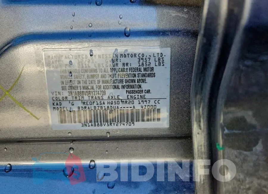 3N1AB8BV5RY274709 Photo# 12
