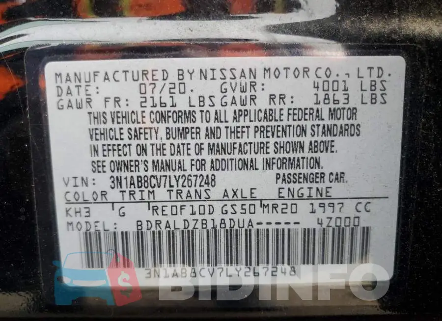 3N1AB8CV7LY267248 Photo# 12
