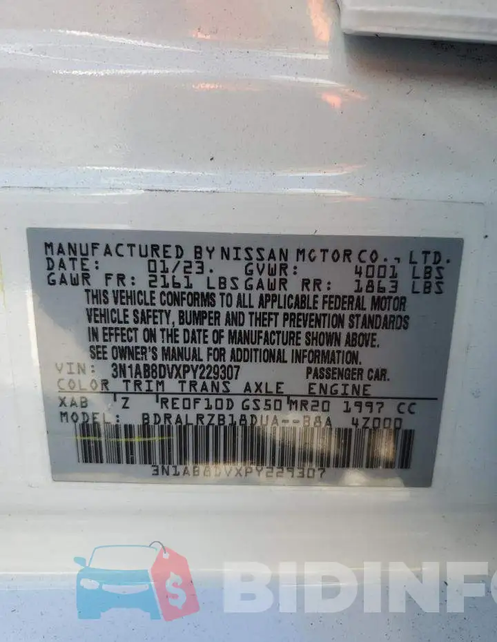 3N1AB8DVXPY229307 Photo# 13