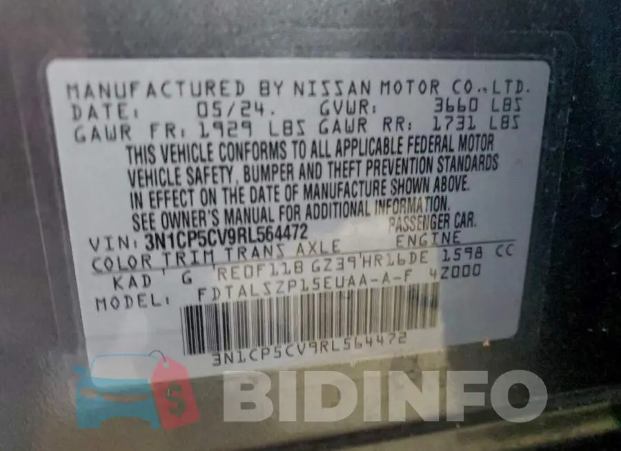 3N1CP5CV9RL564472 Photo# 13