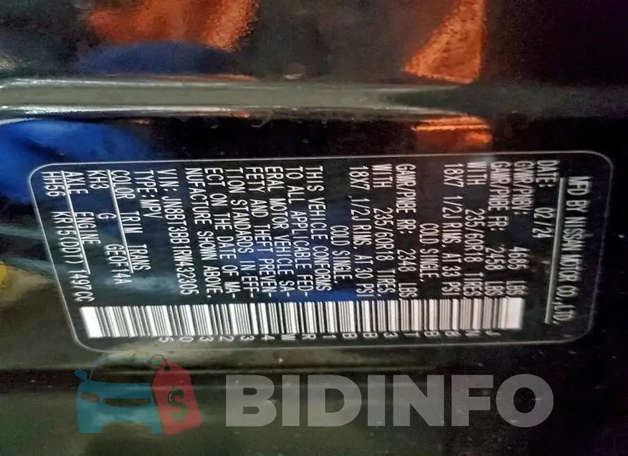 JN8BT3BB1RW432305 Photo# 13