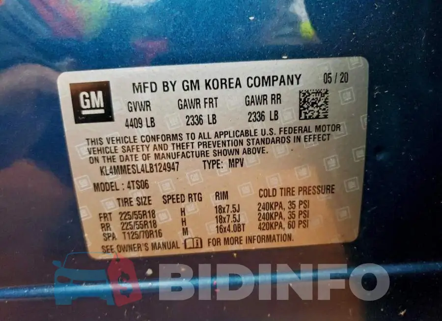 KL4MMESL4LB124947 Photo# 13