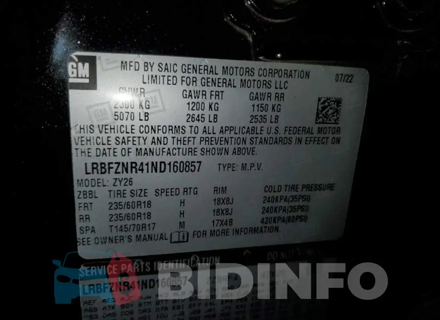 LRBFZNR41ND160857 Photo# 13