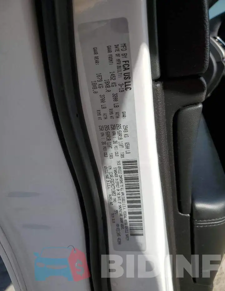 1C4RJFBG7KC713853 Photo# 13