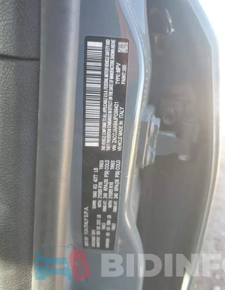 ZACCJAAB4JPG99421 Photo# 13