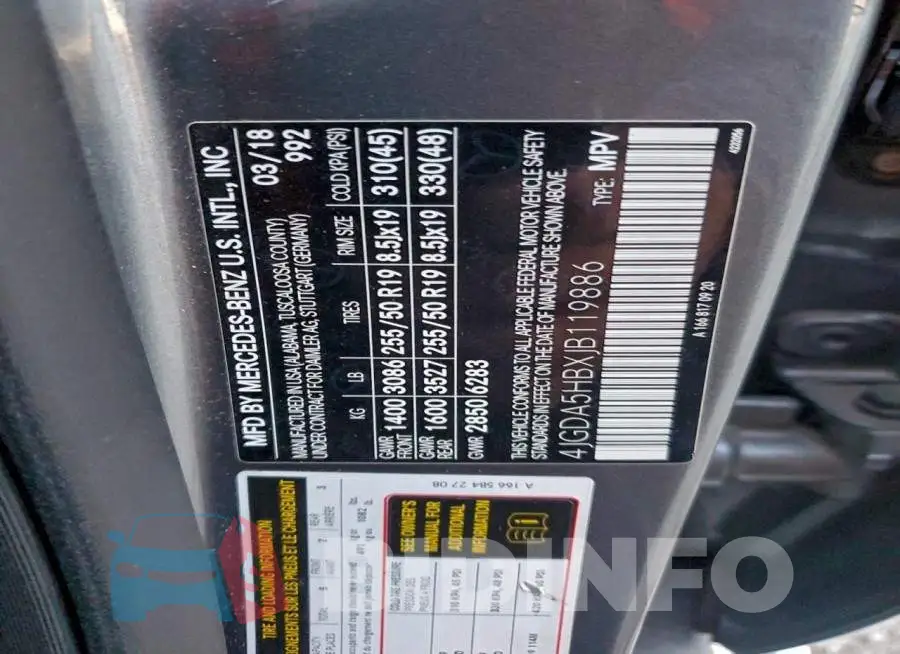 4JGDA5HBXJB119886 Photo# 13