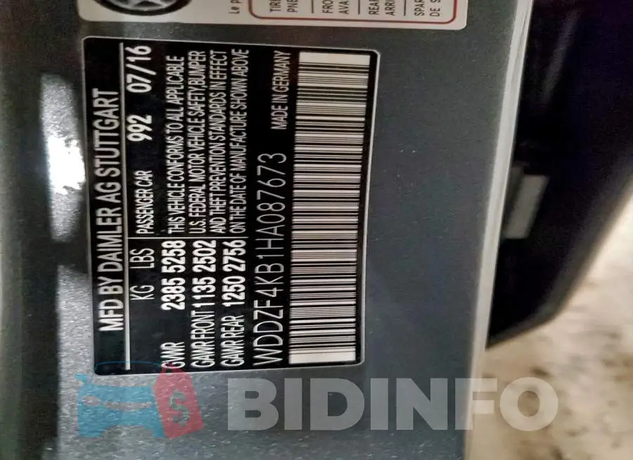 WDDZF4KB1HA087673 Photo# 12