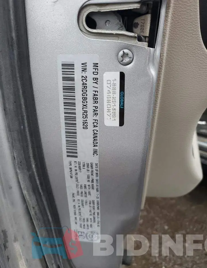 2C4RDGBGXLR251620 Photo# 12