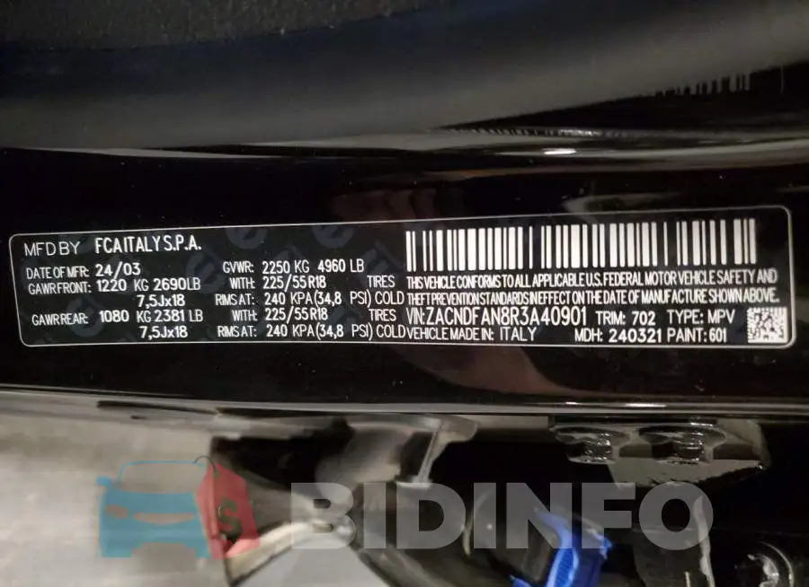 ZACNDFAN8R3A40901 Photo# 13