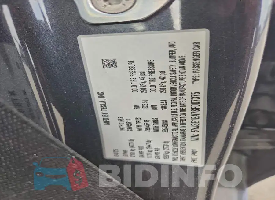 5YJ3E1EA7SF007375 Photo# 12