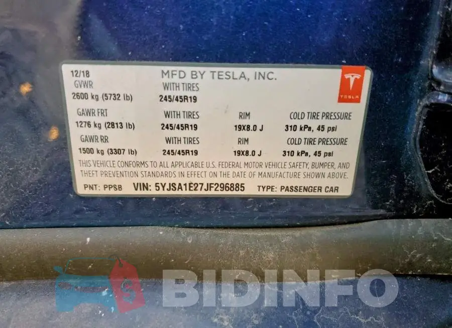 5YJSA1E27JF296885 Photo# 12