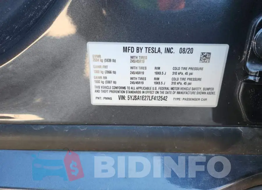 5YJSA1E27LF412542 Photo# 12