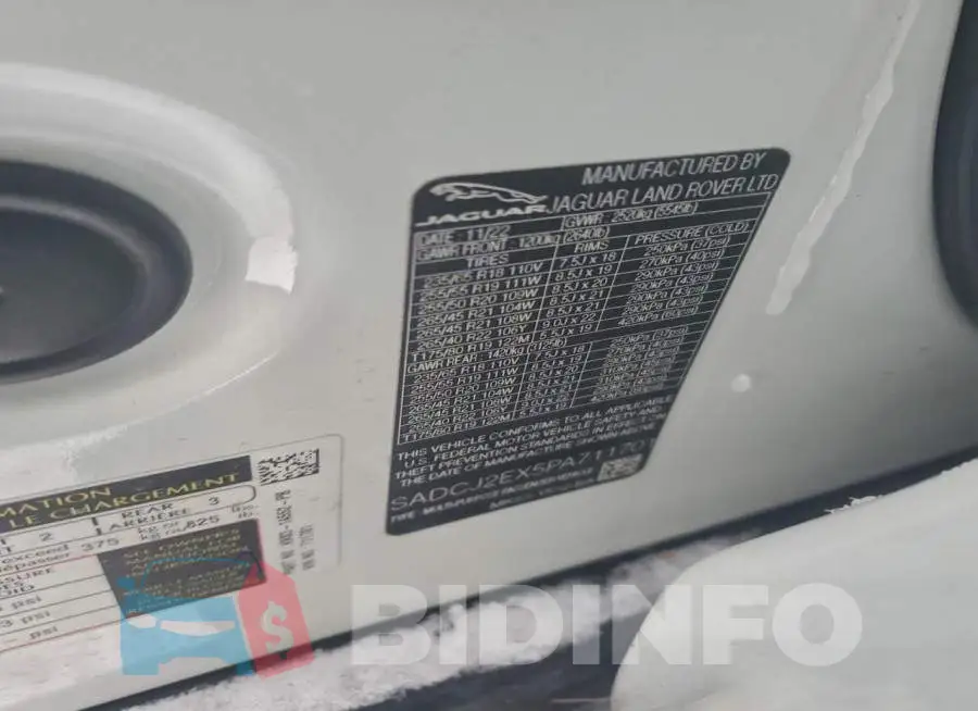 SADCJ2EX5PA711701 Photo# 13