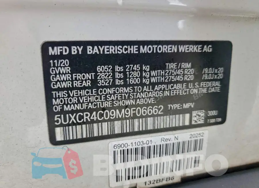 5UXCR4C09M9F06662 Photo# 13