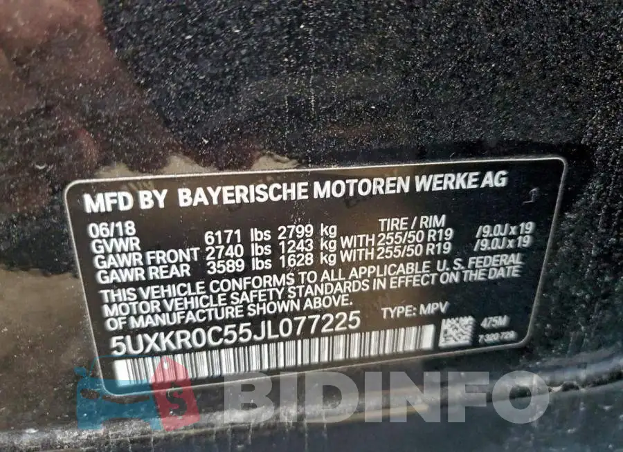 5UXKR0C55JL077225 Photo# 13
