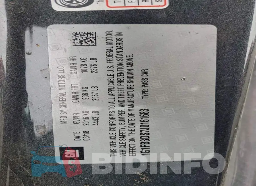 1G1FB3DS7J0161683 Photo# 12