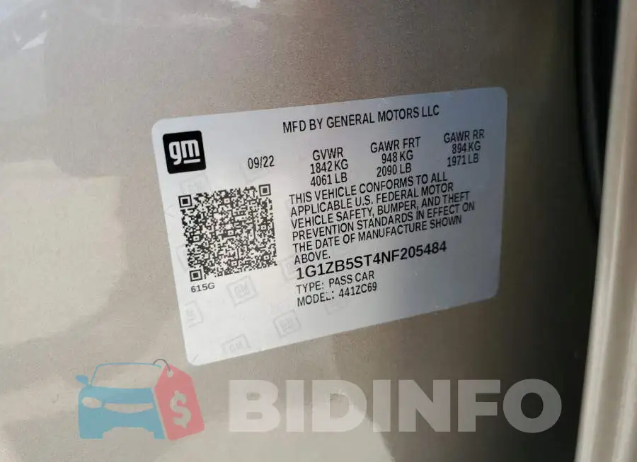 1G1ZB5ST4NF205484 Photo# 12