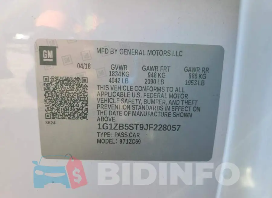 1G1ZB5ST9JF228057 Photo# 12