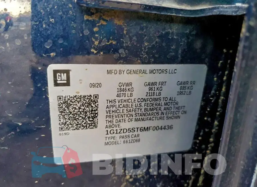 1G1ZD5ST6MF004436 Photo# 12
