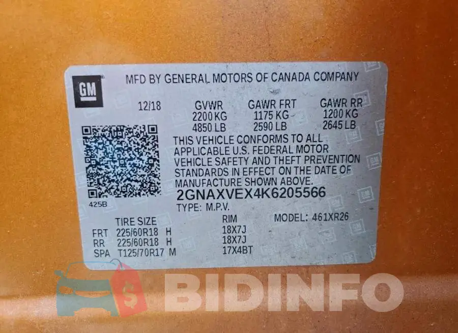 2GNAXVEX4K6205566 Photo# 14