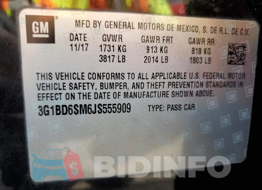 3G1BD6SM6JS555909 Photo# 13