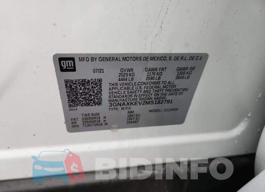 3GNAXKEV2MS182791 Photo# 13