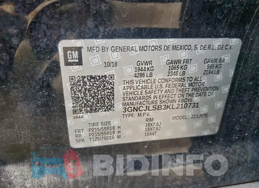 3GNCJLSB3KL210731 Photo# 13