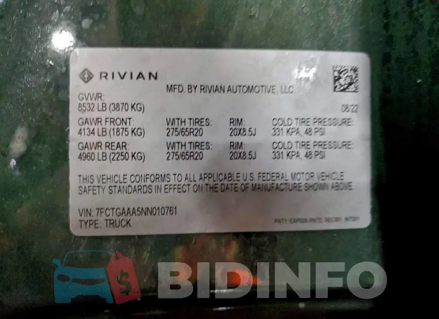 7FCTGAAA5NN010761 Photo# 12