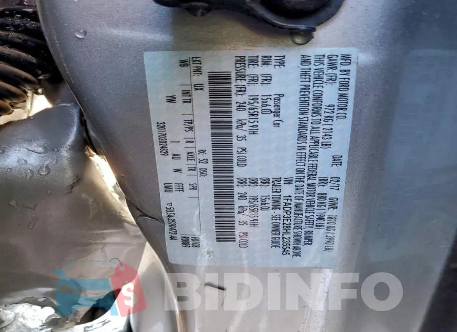 1FADP3E28HL235545 Photo# 12
