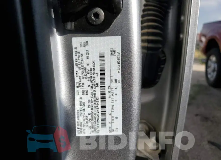 1FT8W4DT2NEF04332 Photo# 13
