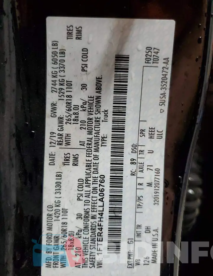 1FTER4FH4LLA06760 Photo# 12