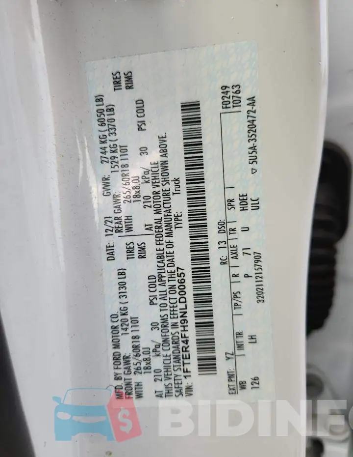 1FTER4FH9NLD00657 Photo# 12