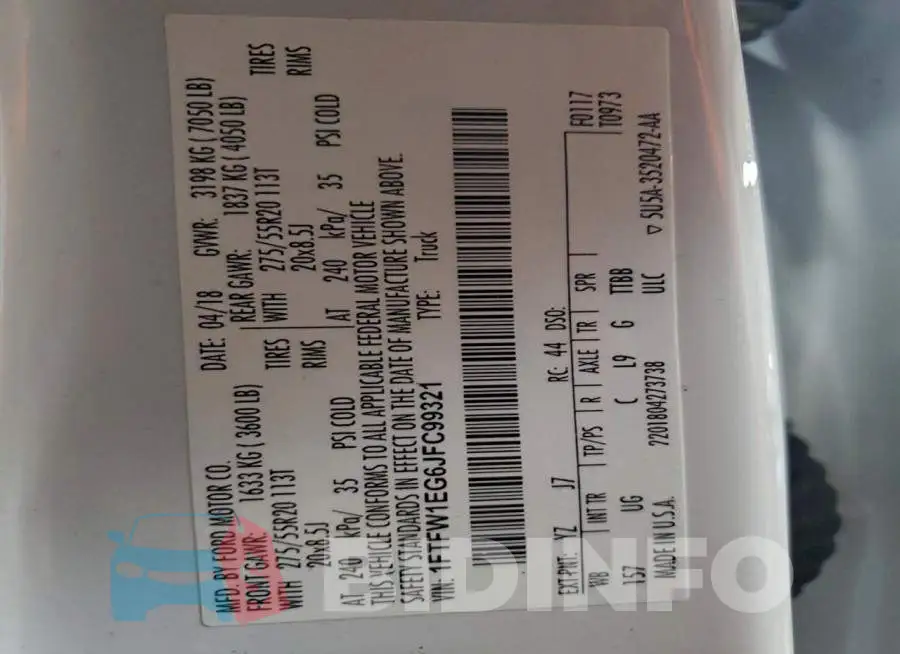 1FTFW1EG6JFC99321 Photo# 12