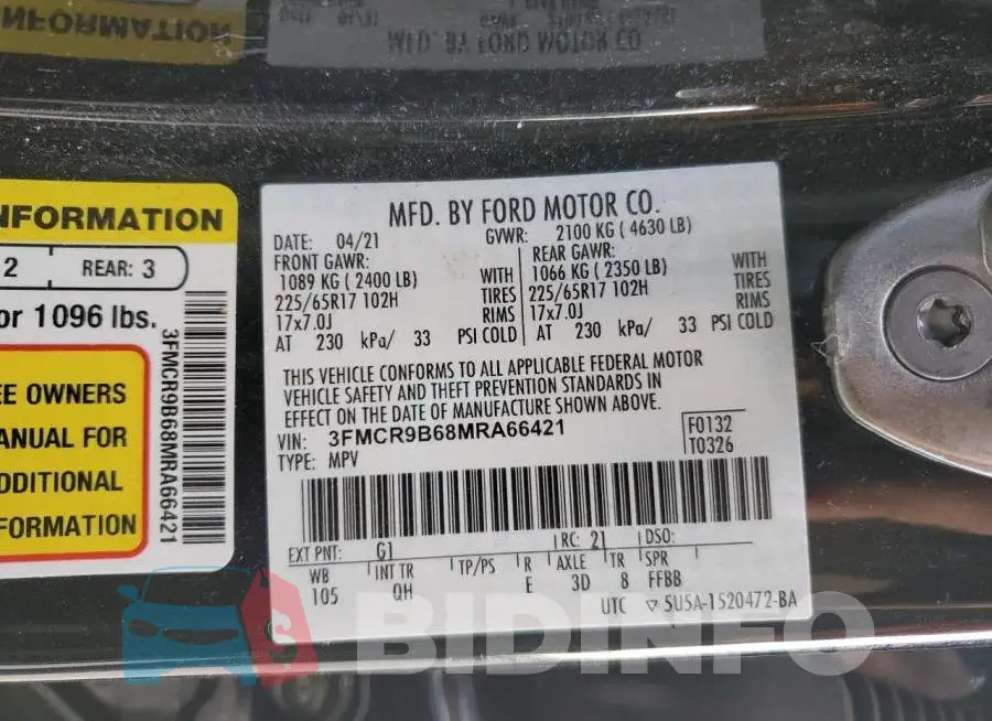 3FMCR9B68MRA66421 Photo# 13