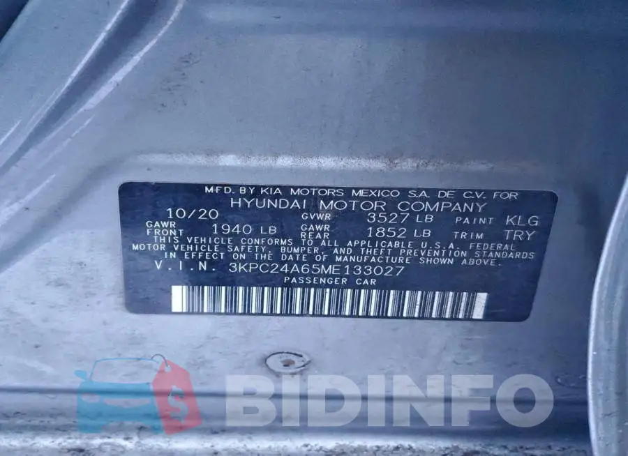 3KPC24A65ME133027 Photo# 12