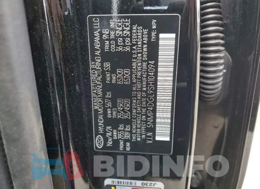 5NMP4DGL9SH104094 Photo# 14