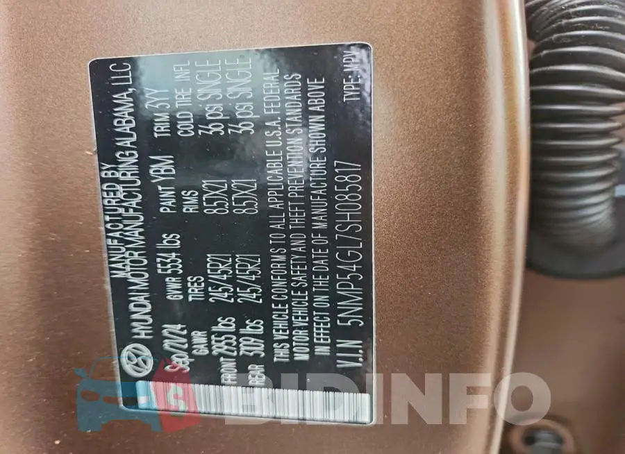 5NMP54GL7SH085817 Photo# 13