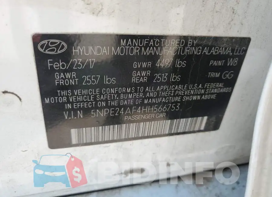 5NPE24AF4HH566753 Photo# 12