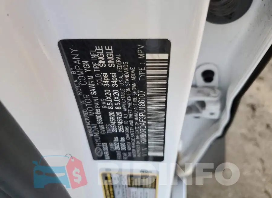 KM8KRDAF3PU186107 Photo# 12